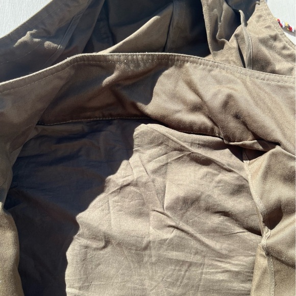 Women's Patch Embroidered Jacket Green Military NO SIZE Tapestry Mystic Spanish - Picture 6 of 14